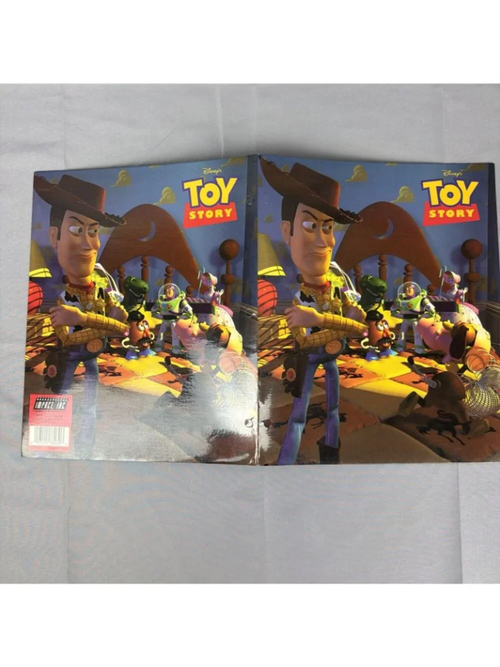 Lot 3 Vintage 90s Toy Story Pocahontas 3 Hole Binder Pocket Folder Disney NOS